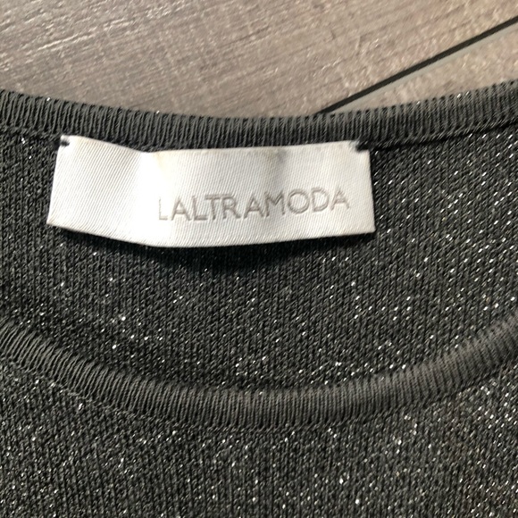 LALTRAMODA Sparkly Grey Dress Made in Italy Small - Picture 3 of 7